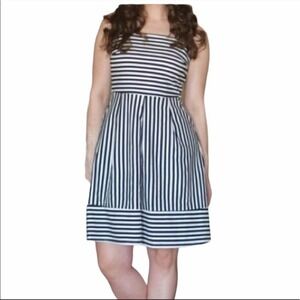 Brixon Ivy Black Striped Levi Dress size L Large